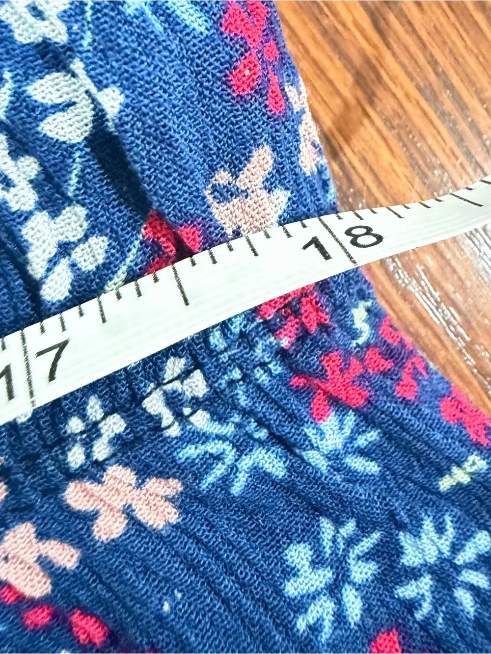 NWT croft & barrow Navy Blue Floral 2 piece sleepwear PJ Camisole Set Sz. XL